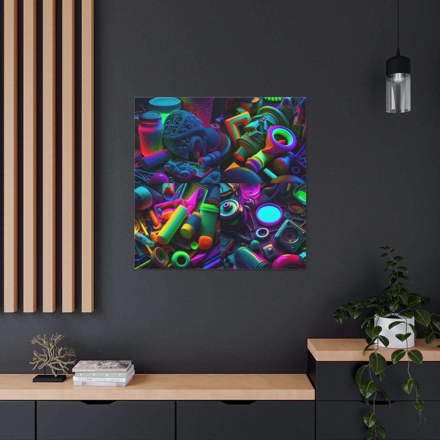 Canvas Gallery Wraps Neon Glow