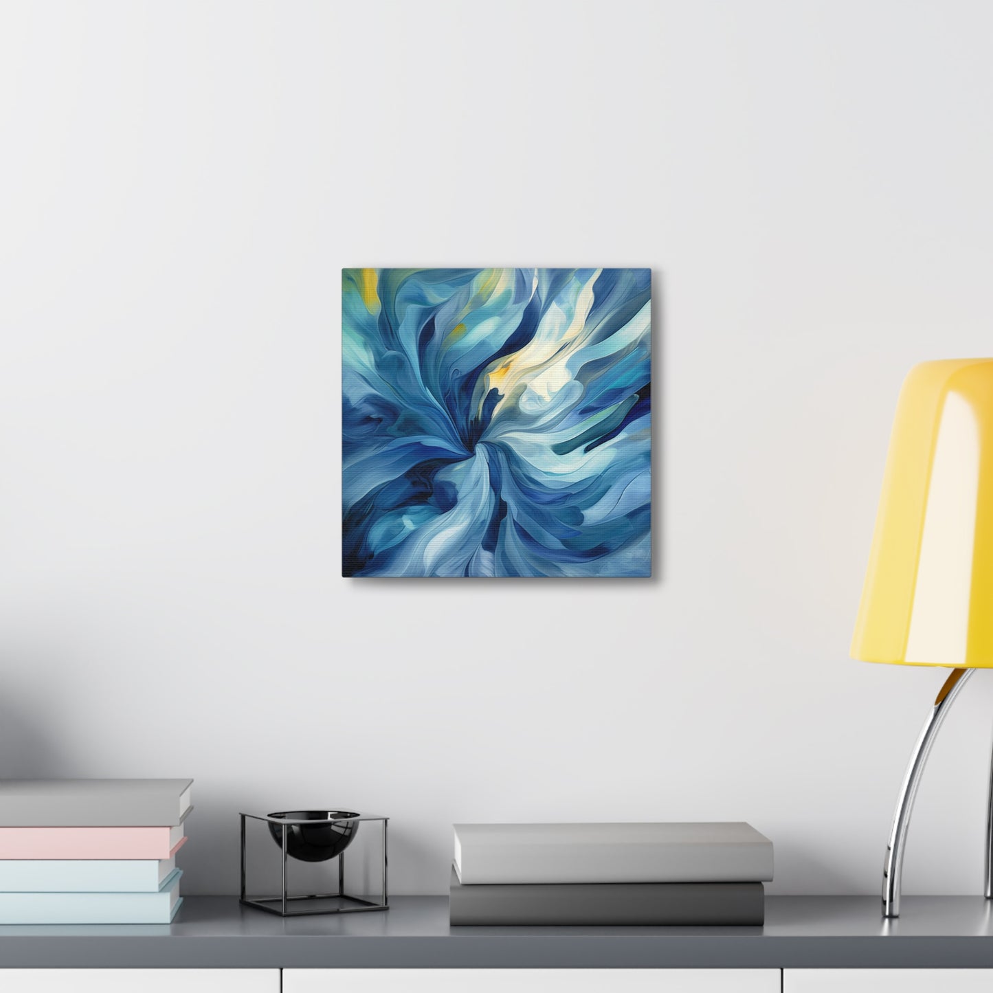 Canvas Gallery Wraps Blue Tluip Abstract 4