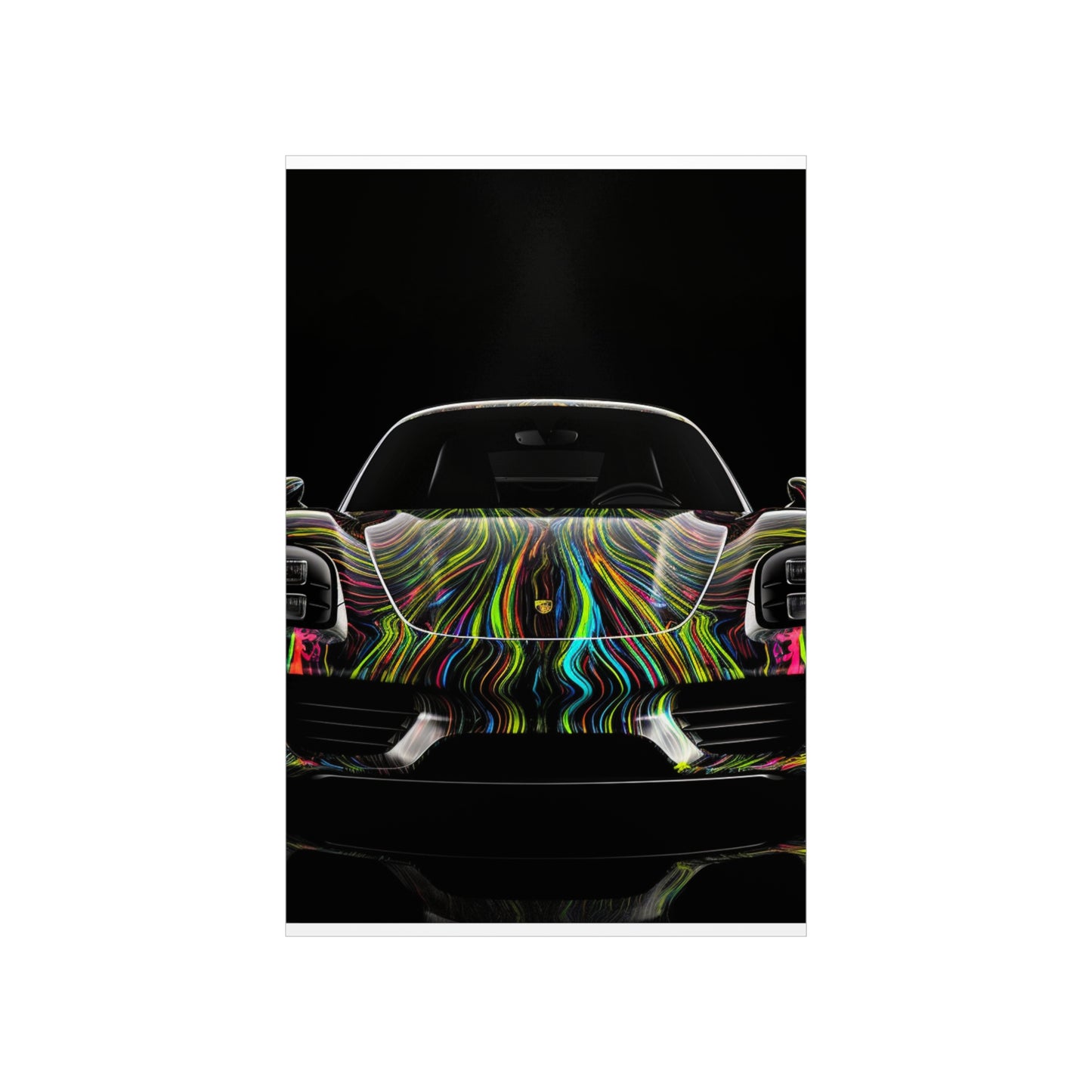 Premium Matte Vertical Posters Porsche Line 3