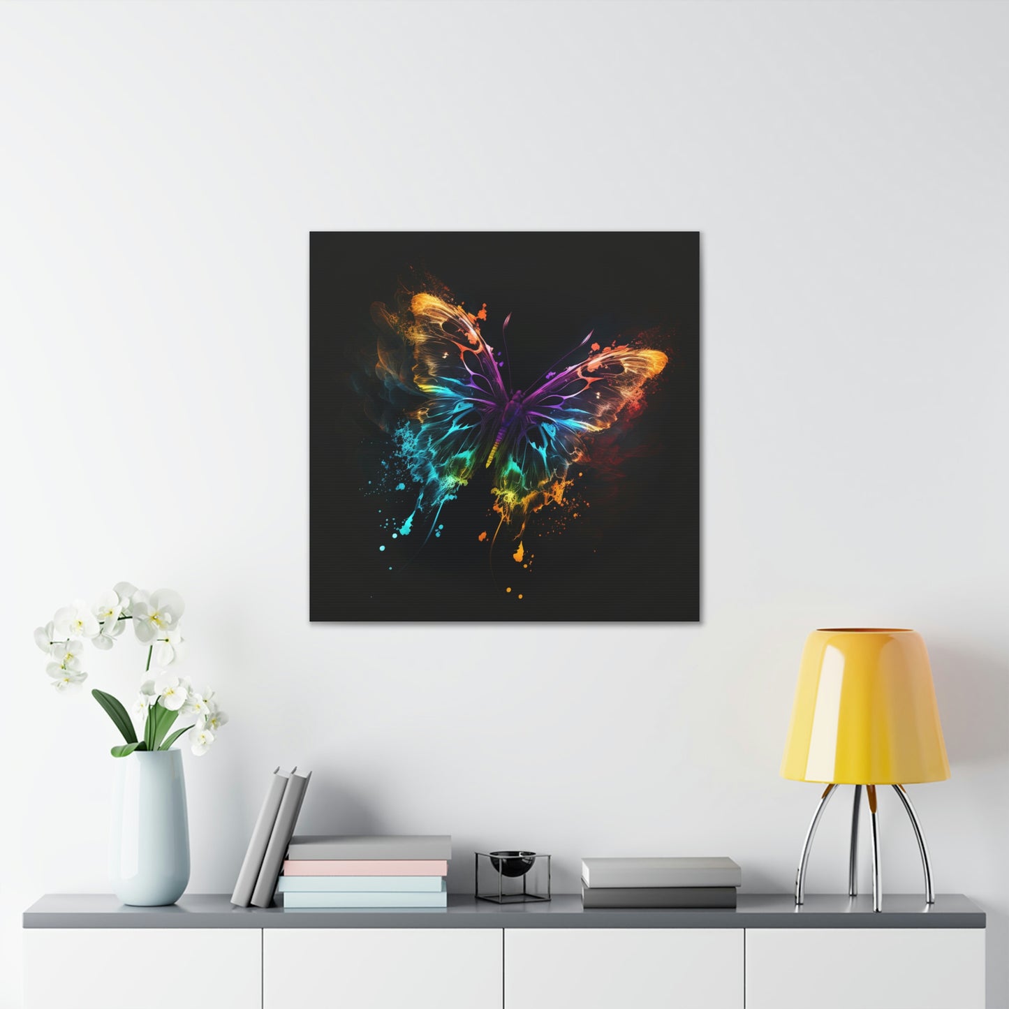 Butterfly florescent glow