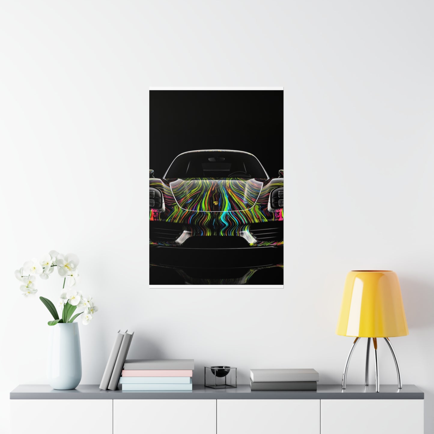 Premium Matte Vertical Posters Porsche Line 3