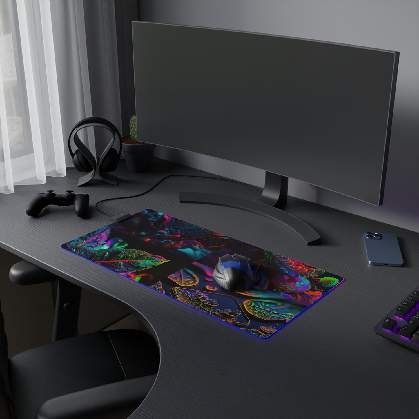 LED Gaming Mouse Pad Macro Florescent 5