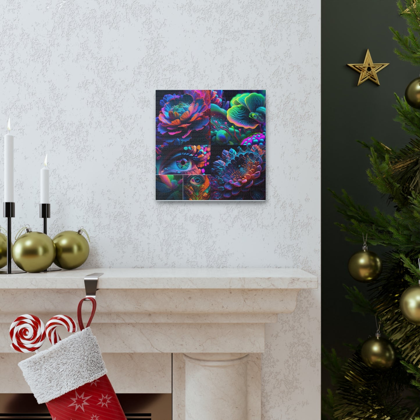 Canvas Gallery Wraps Neon Florescent Glow