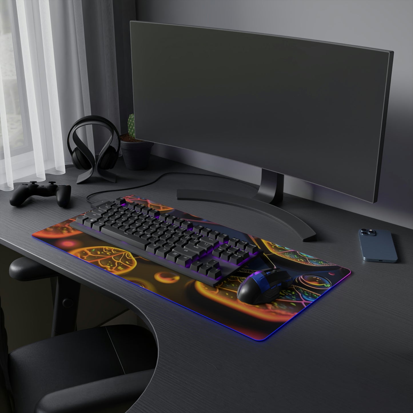 LED Gaming Mouse Pad Macro Florescent 4