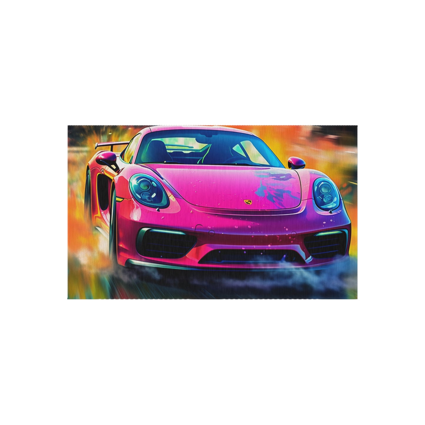 Outdoor Rug  Pink Porsche water fusion 4