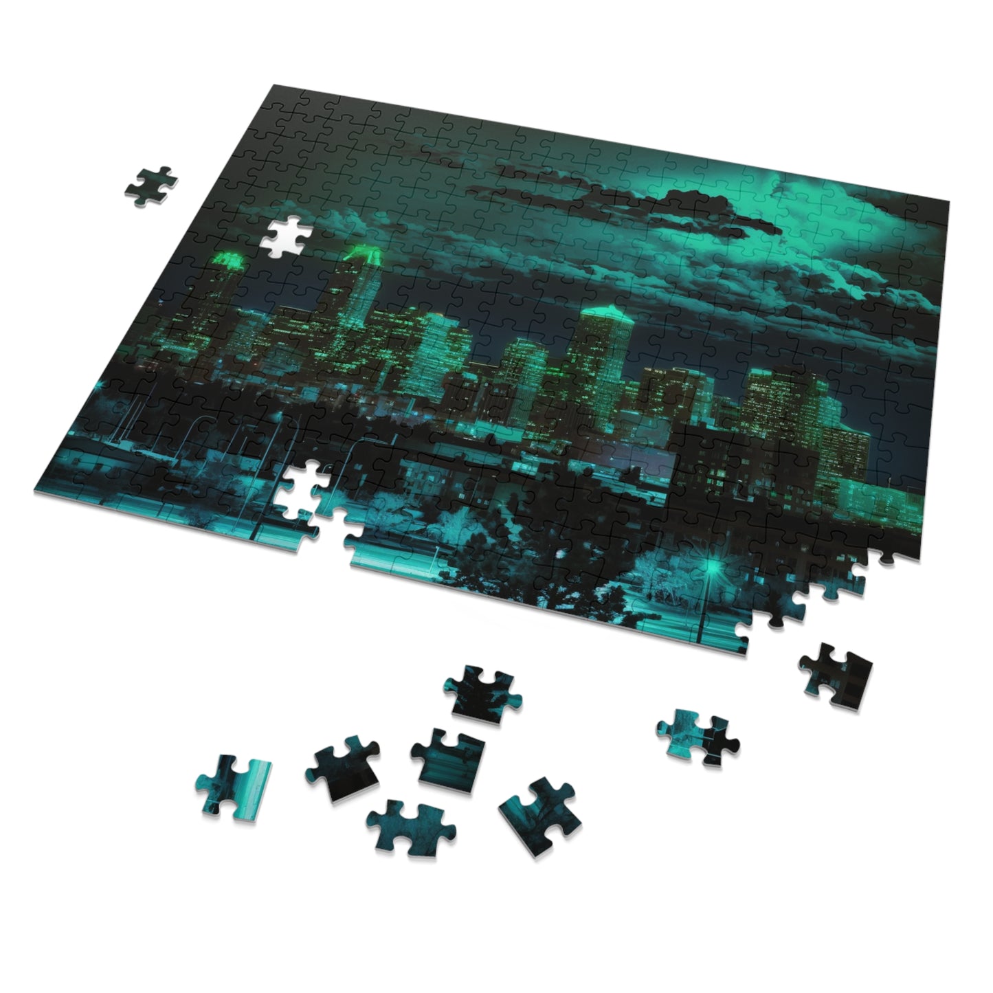 Jigsaw Puzzle (30, 110, 252, 500,1000-Piece) Neon Denver 2