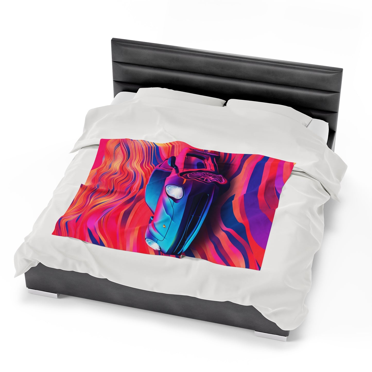 Velveteen Plush Blanket Porsche Water Fusion 3