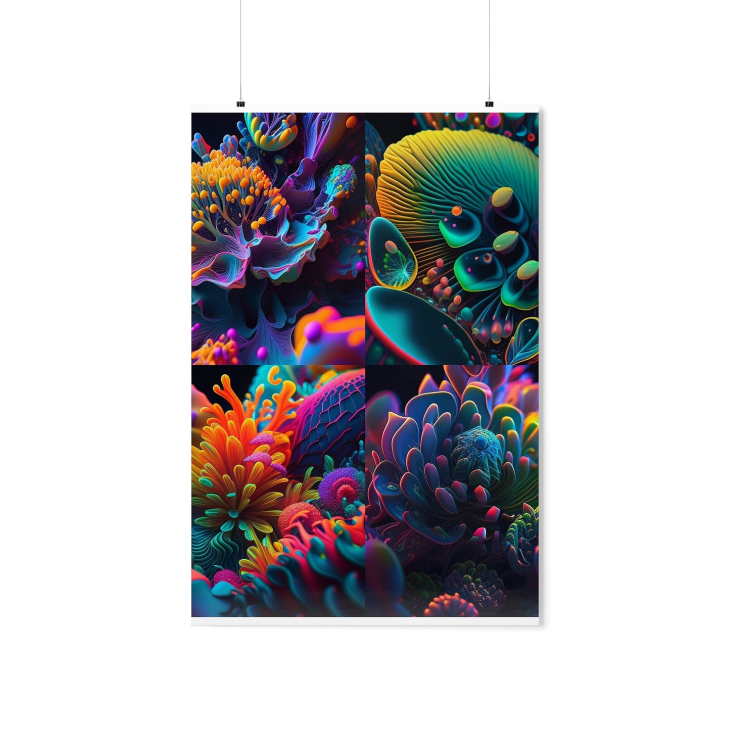 Premium Matte Vertical Posters Ocean Life Macro 5