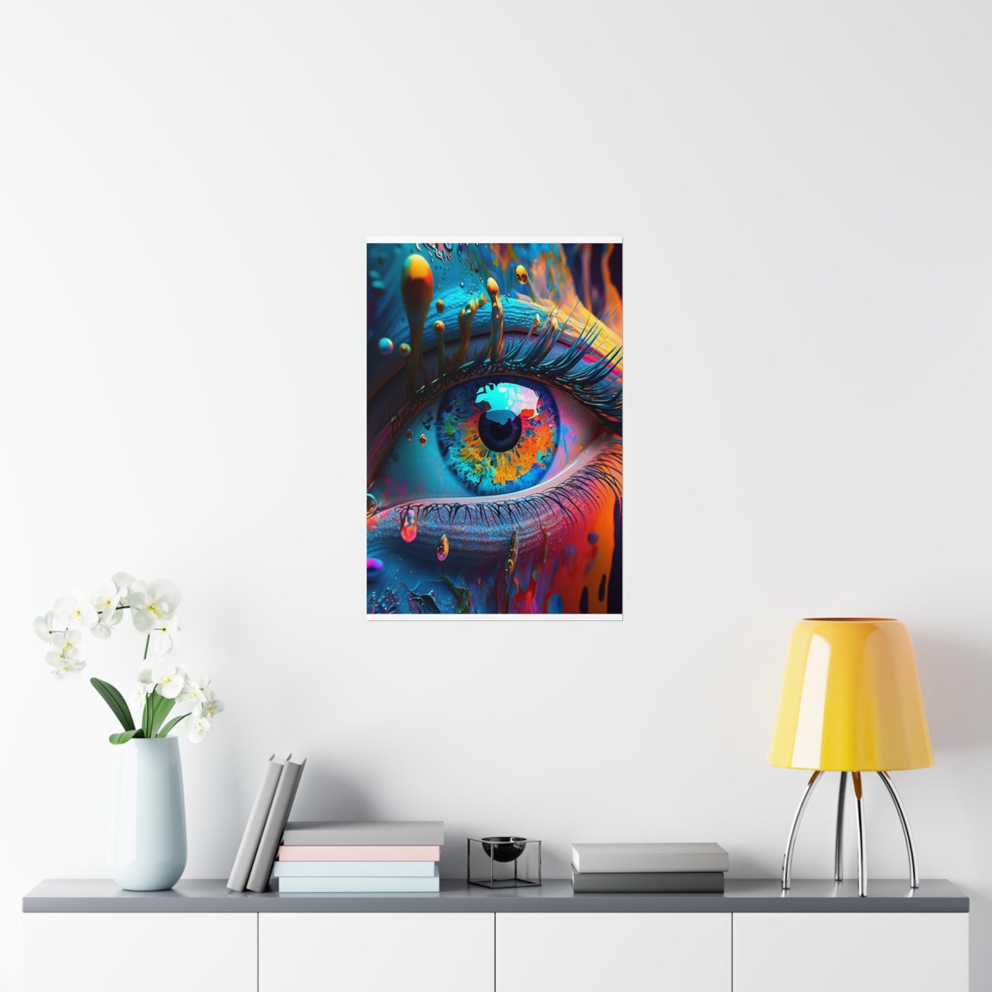 Premium Matte Vertical Posters Macro Eye Photo 1