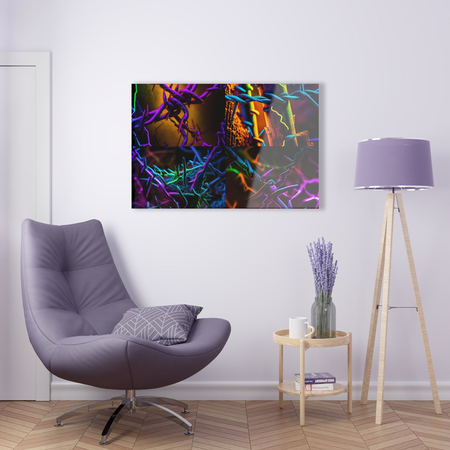 Acrylic Prints Macro Neon Barb