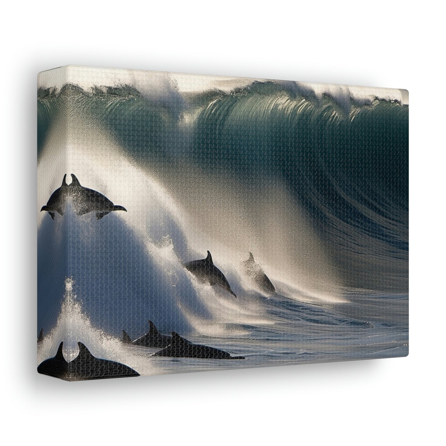 Canvas Gallery Wraps Dolphin Wave 2