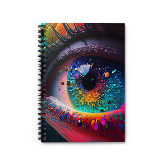 Spiral Notebook - Ruled Line Macro Eye Photo 3