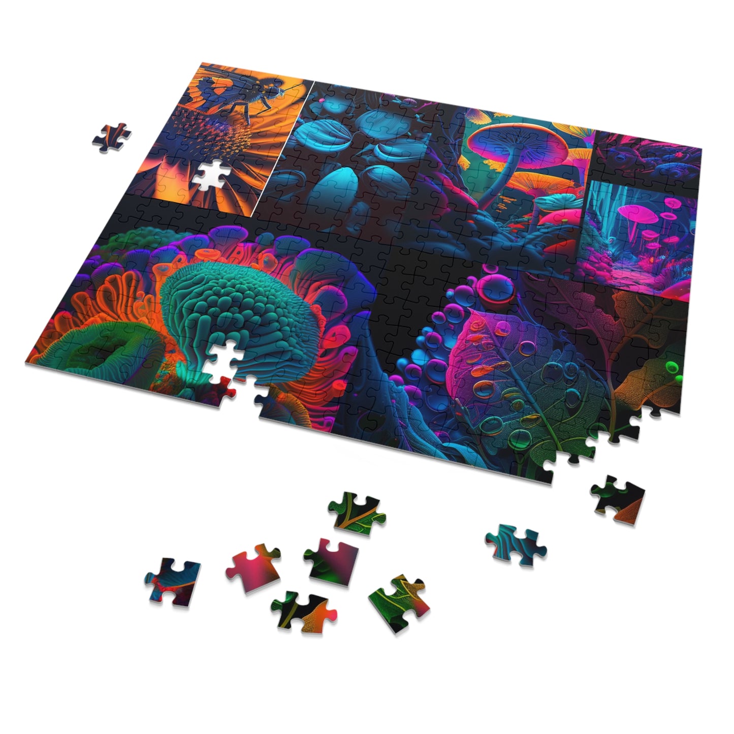 Jigsaw Puzzle (30, 110, 252, 500,1000-Piece) Macro Reef Florescent 5