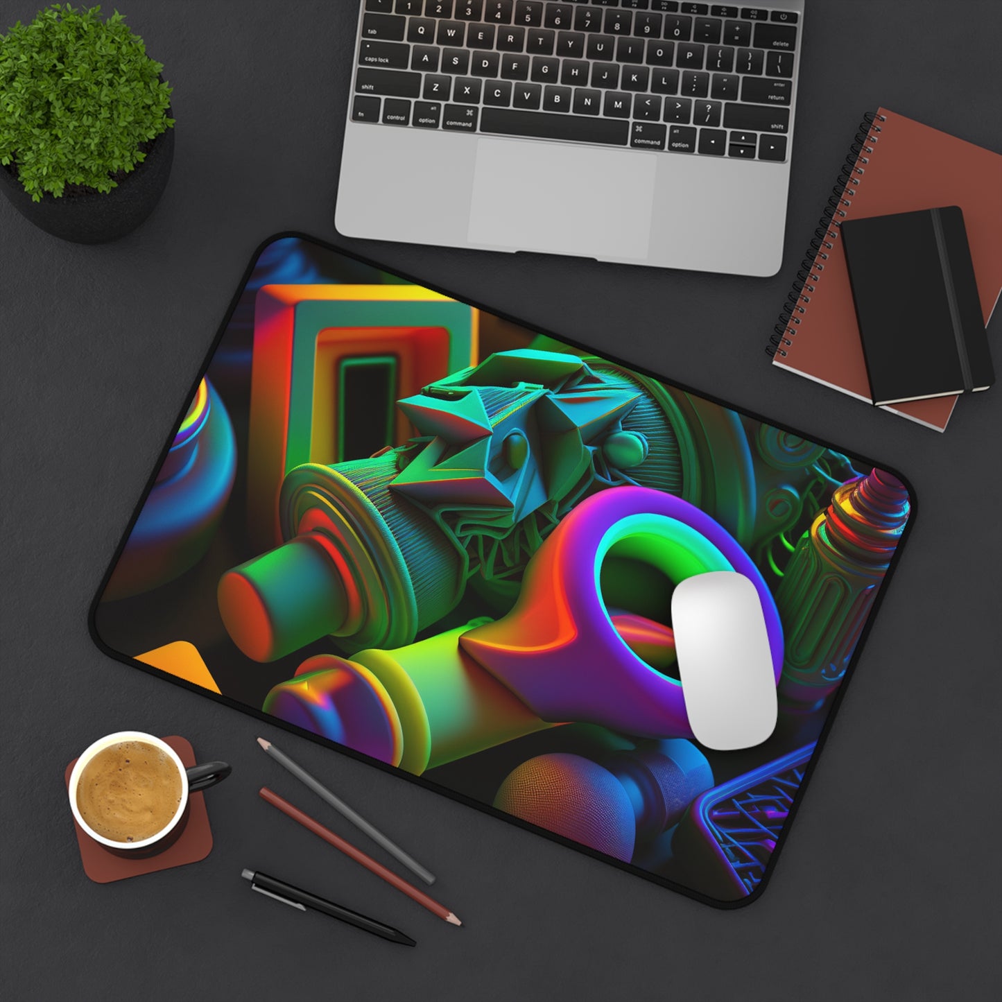 Desk Mat Neon Glow 2