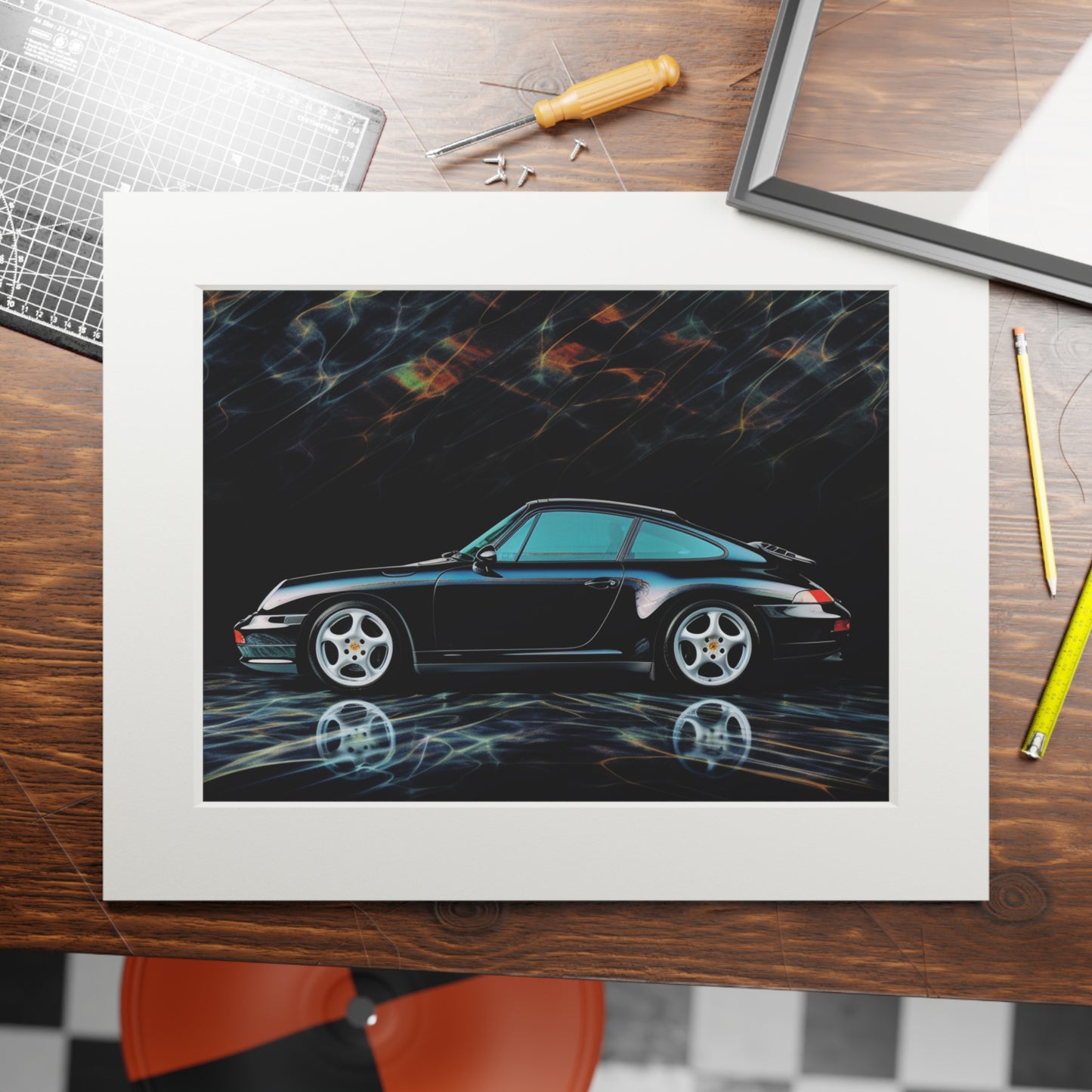 Fine Art Prints (Passepartout Paper Frame) Porsche 933 2