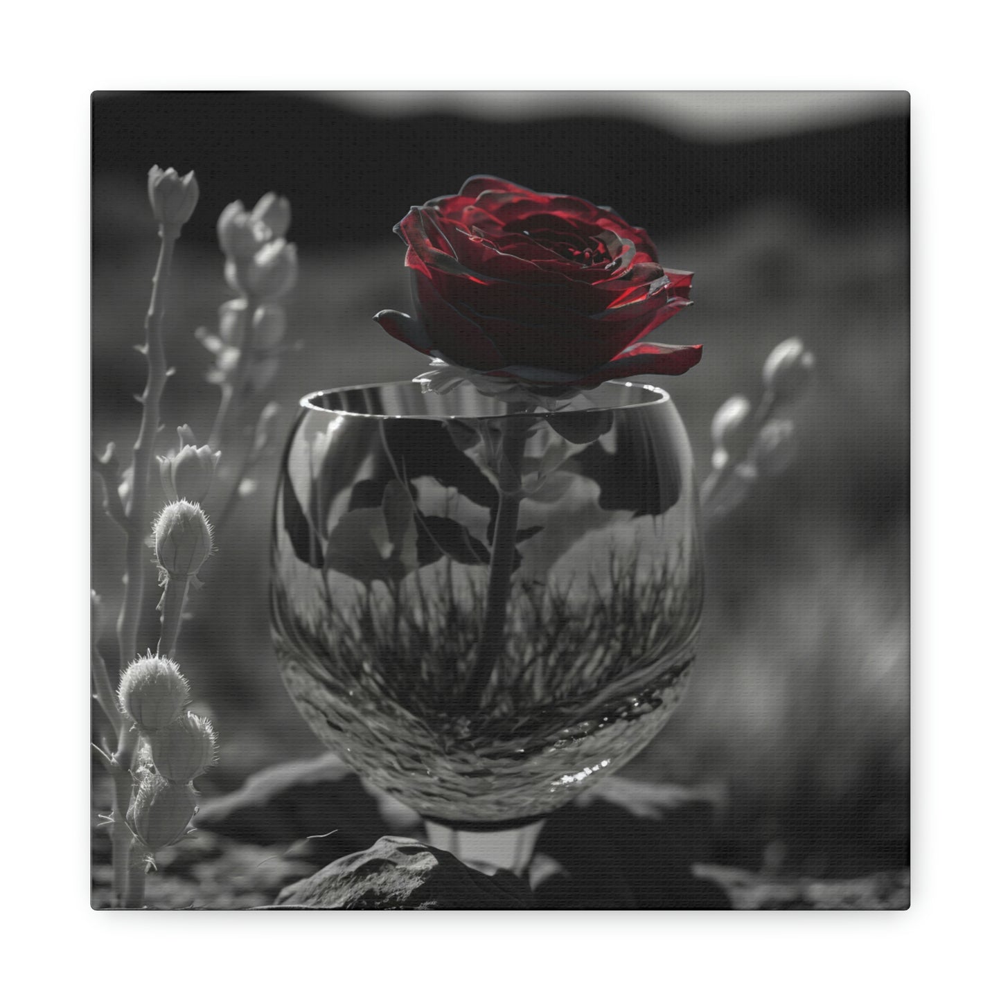 Red Rose Glass 0
