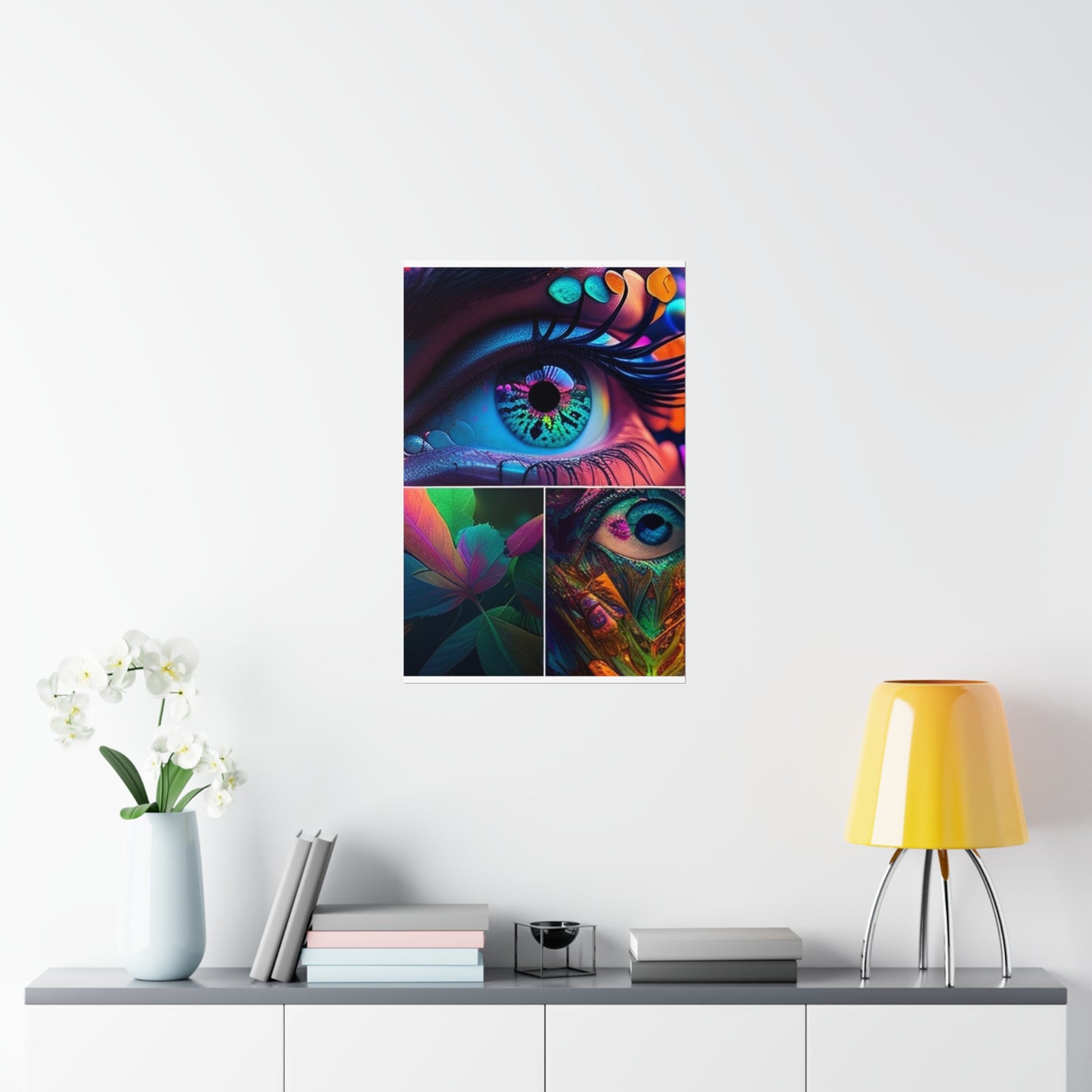 Premium Matte Vertical Posters Neon Florescent Glow 3