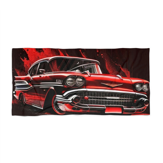Beach Towel Red Chevy 1