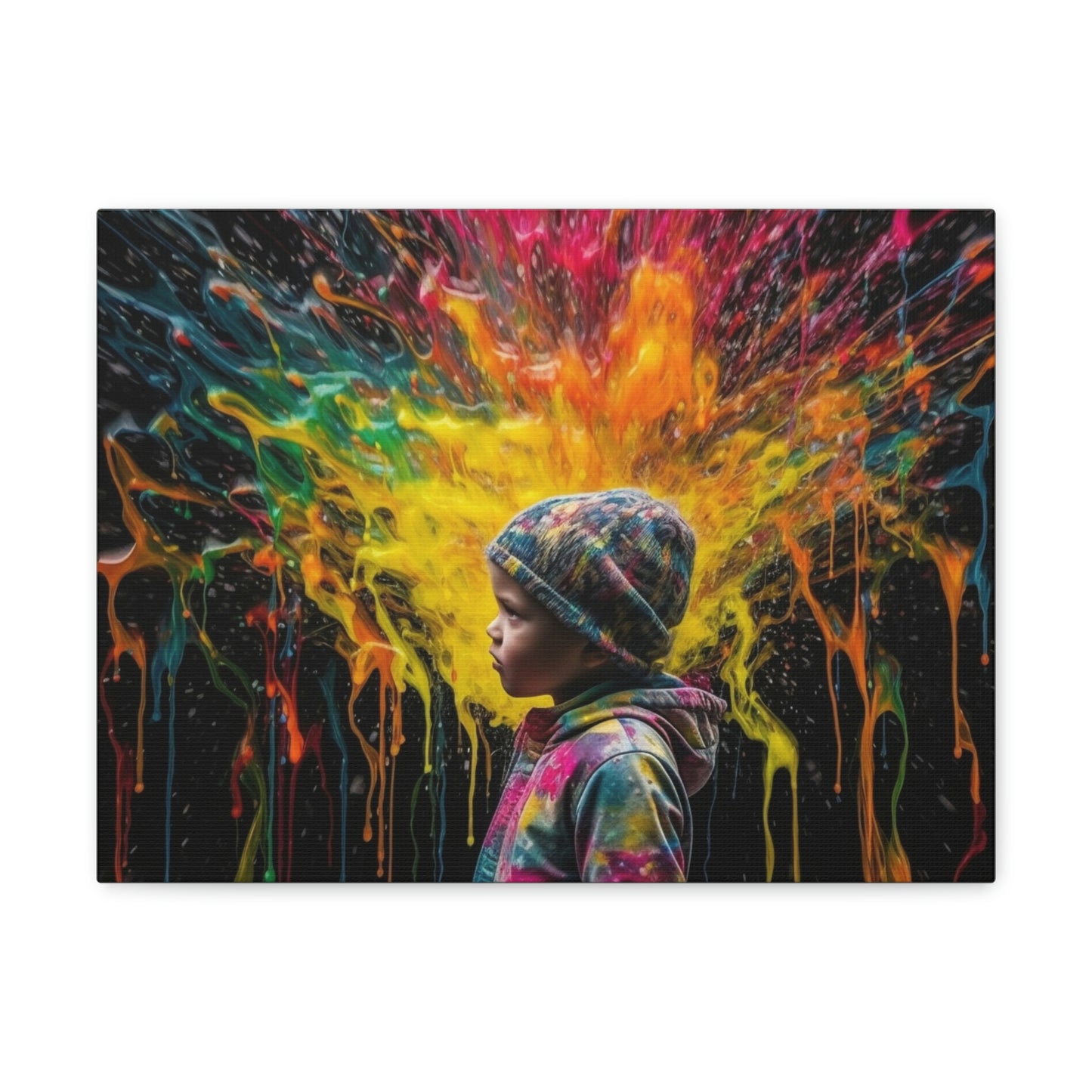 Canvas Gallery Wraps Kid Color Rain 3