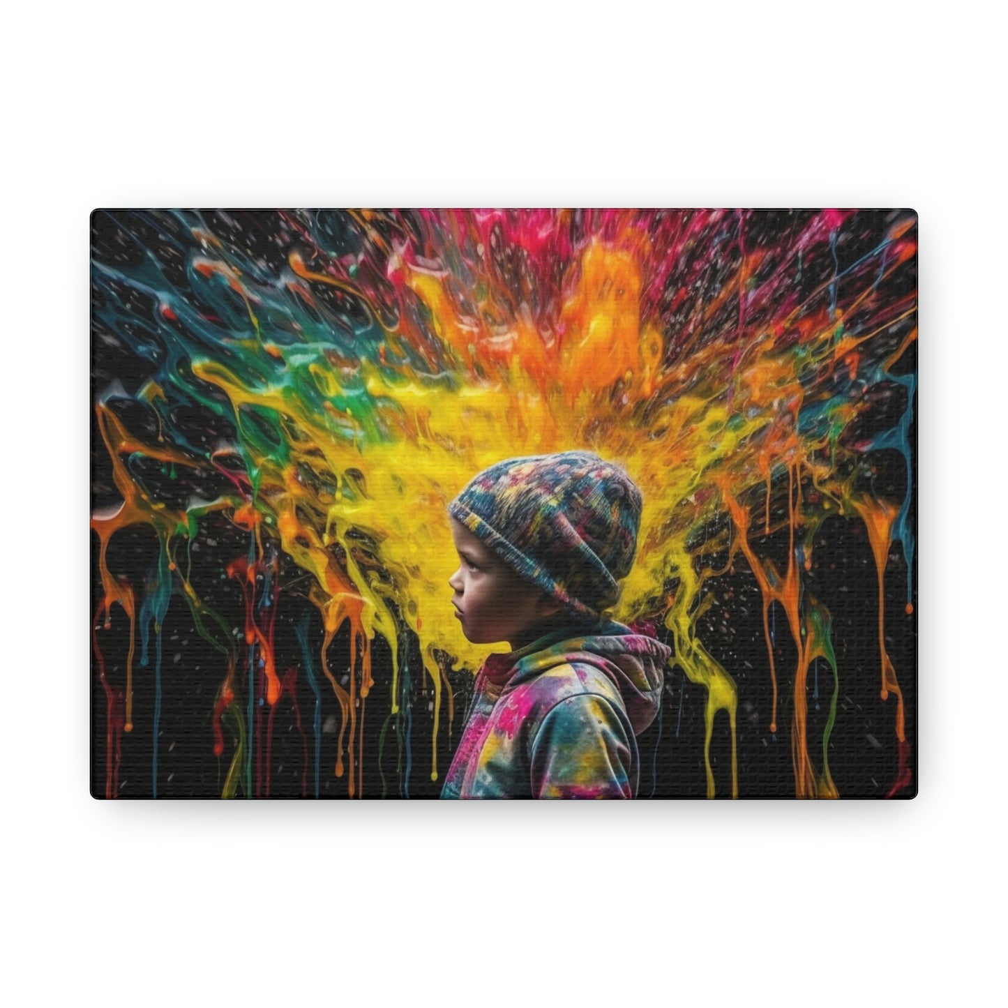 Canvas Gallery Wraps Kid Color Rain 3