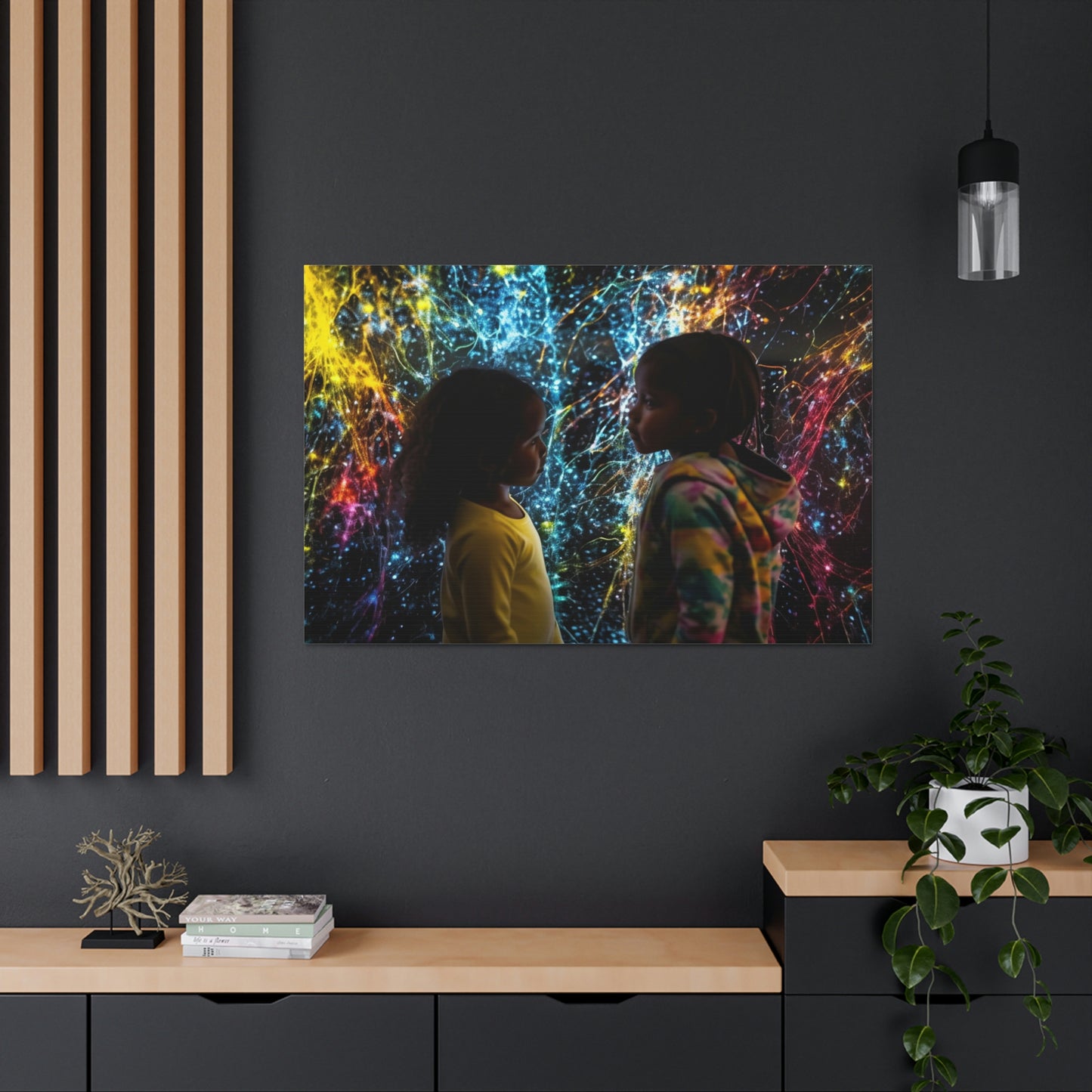 Canvas Gallery Wraps Kid Color Rain 2