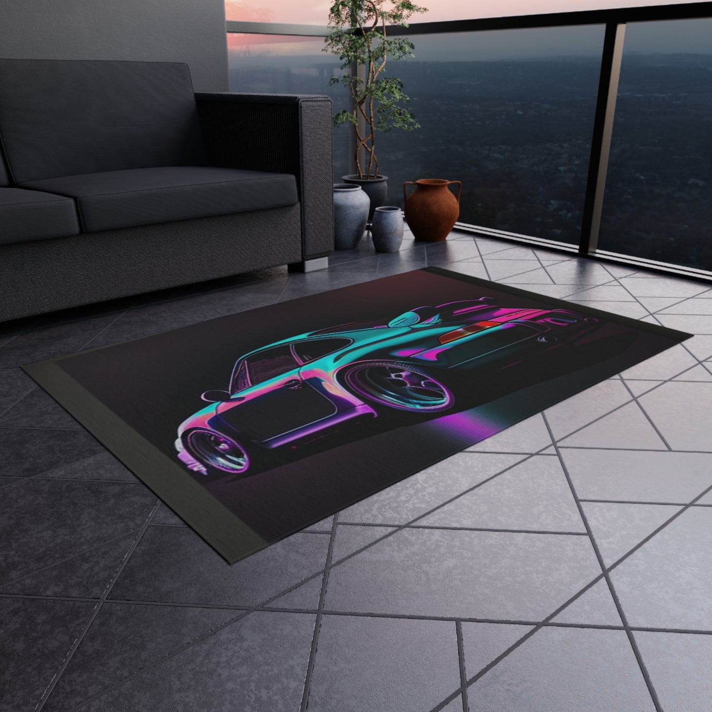 Outdoor Rug  Porsche Purple 1