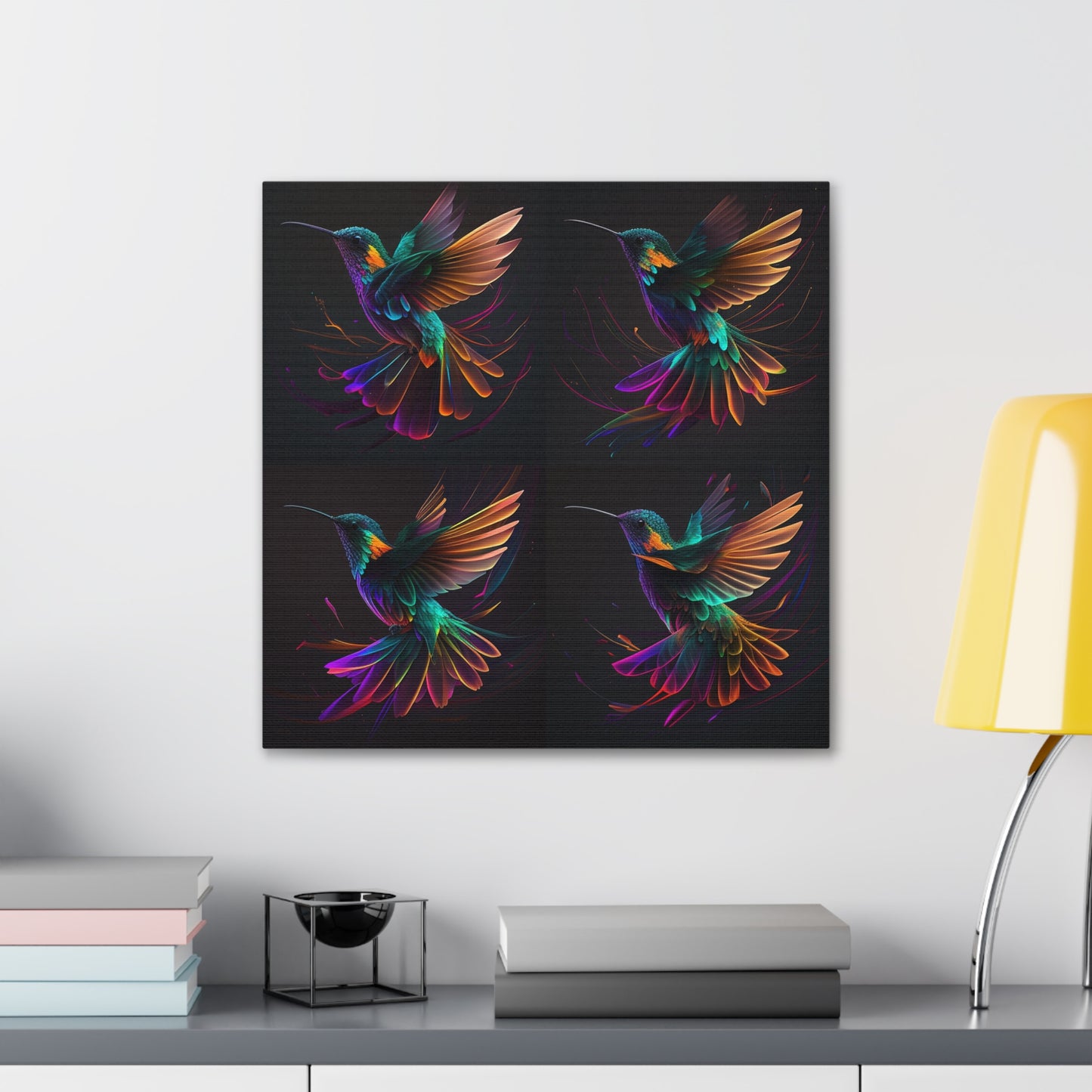 colorful hummingbird florescent