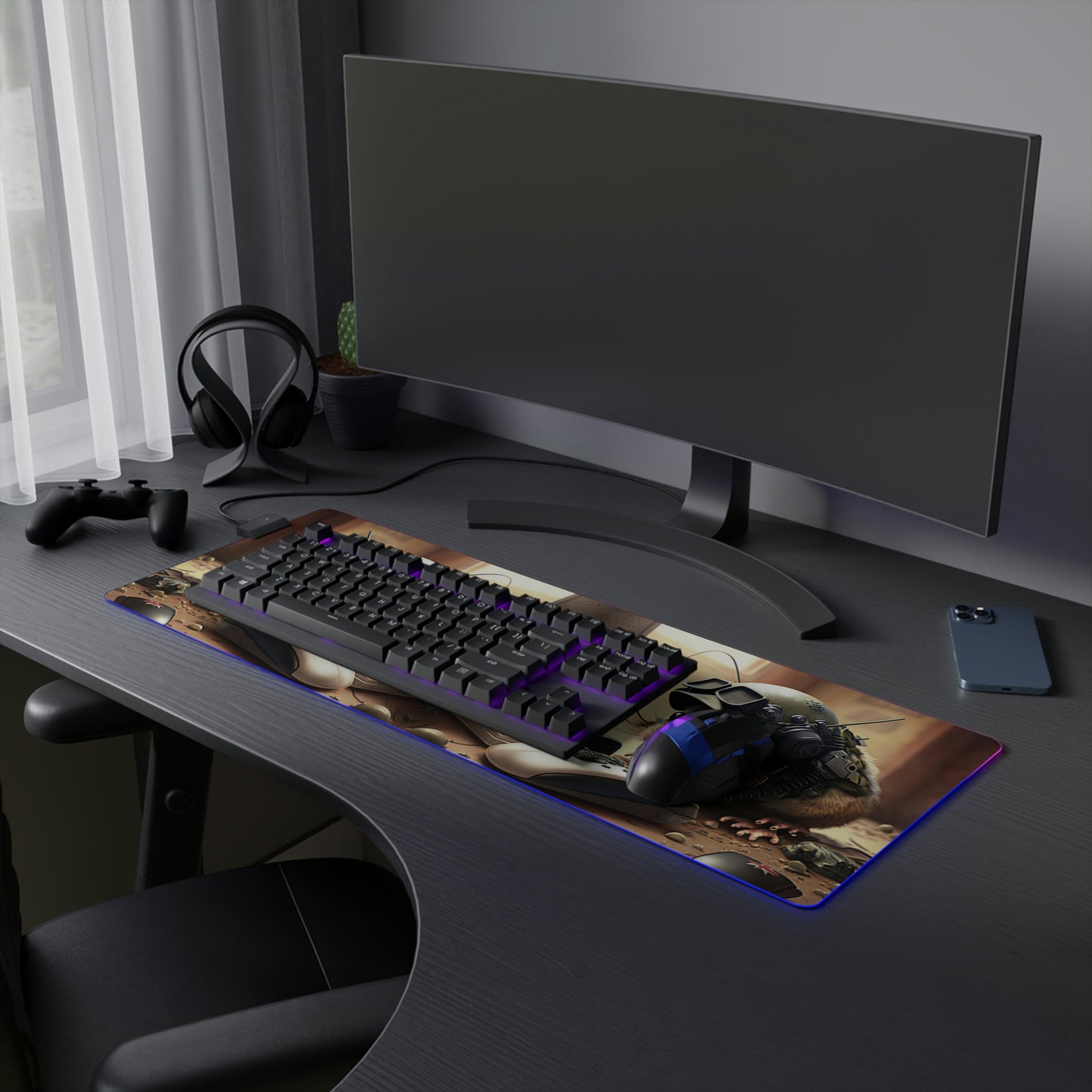 LED Gaming Mouse Pad Mouse Attack 2