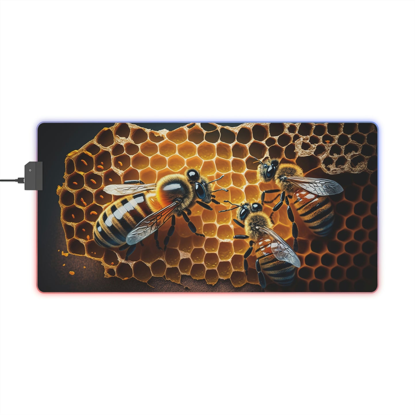 LED Gaming Mouse Pad Macro Bee 1