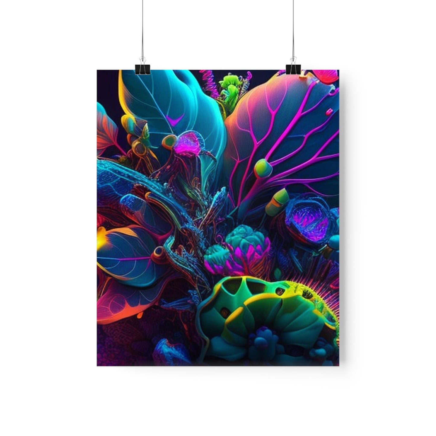 Premium Matte Vertical Posters Macro Coral Reef 3