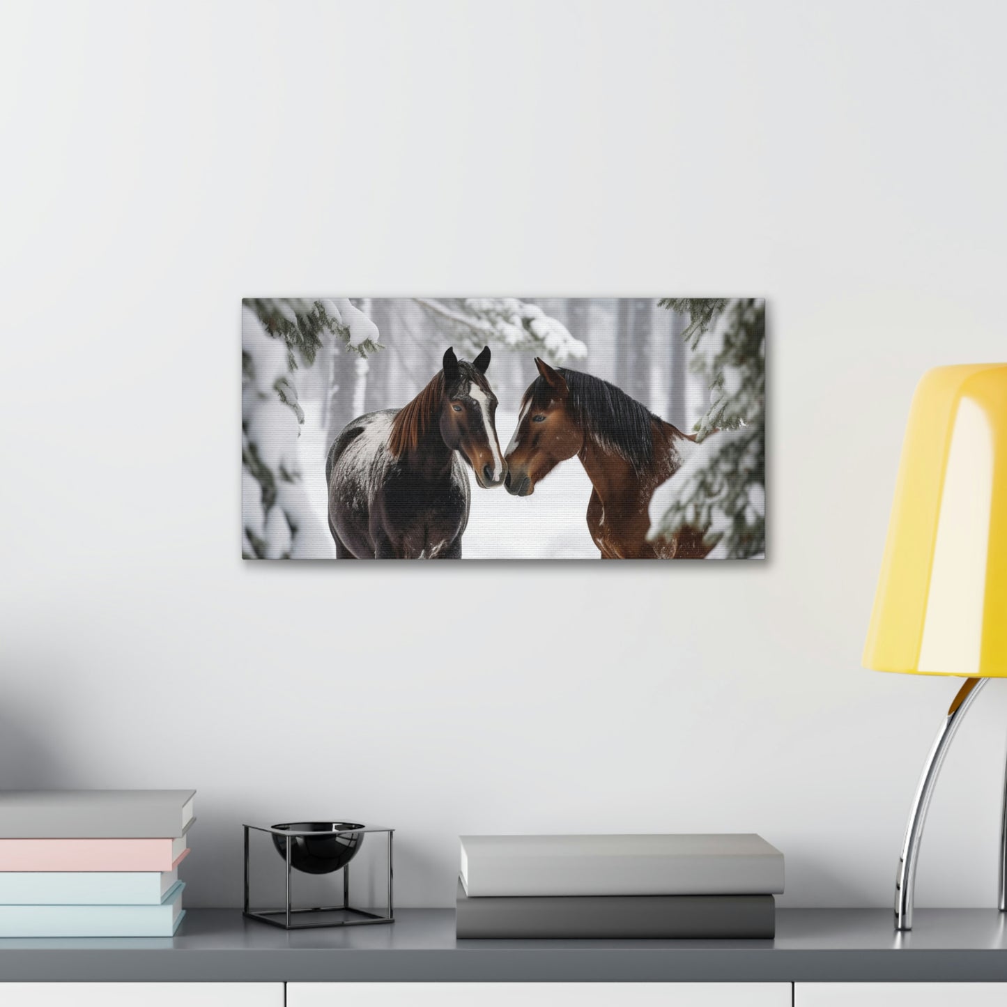 Canvas Gallery Wraps Horse Kiss 1