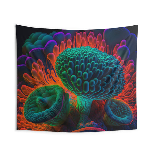 Indoor Wall Tapestries Macro Reef Florescent 3