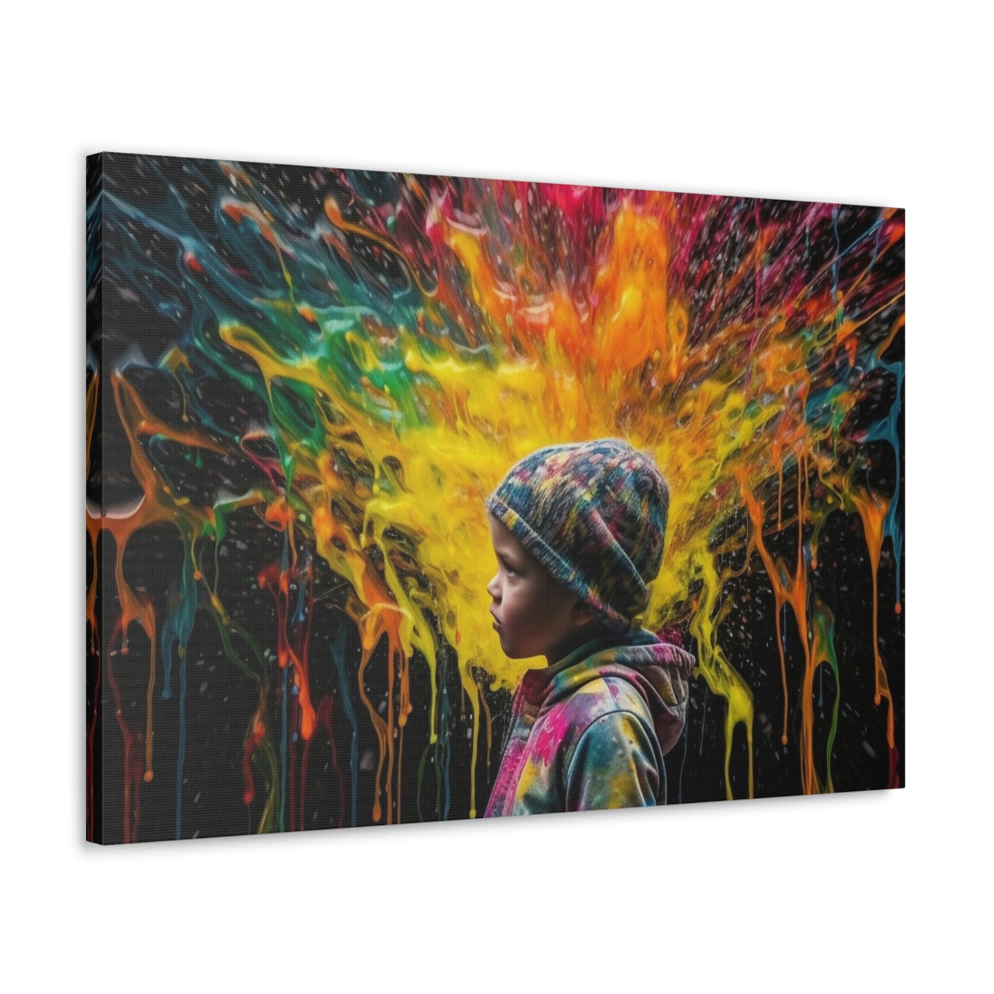 Canvas Gallery Wraps Kid Color Rain 3