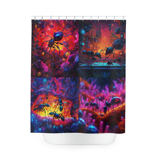Polyester Shower Curtain Ants Home 5