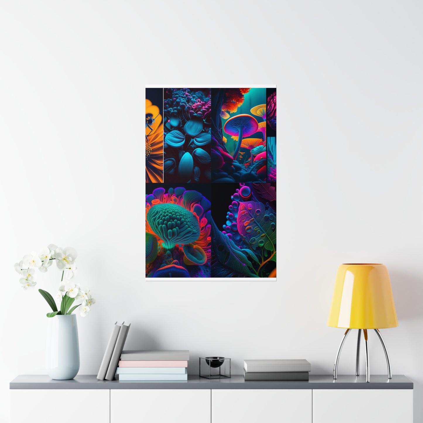 Premium Matte Vertical Posters Macro Reef Florescent 5