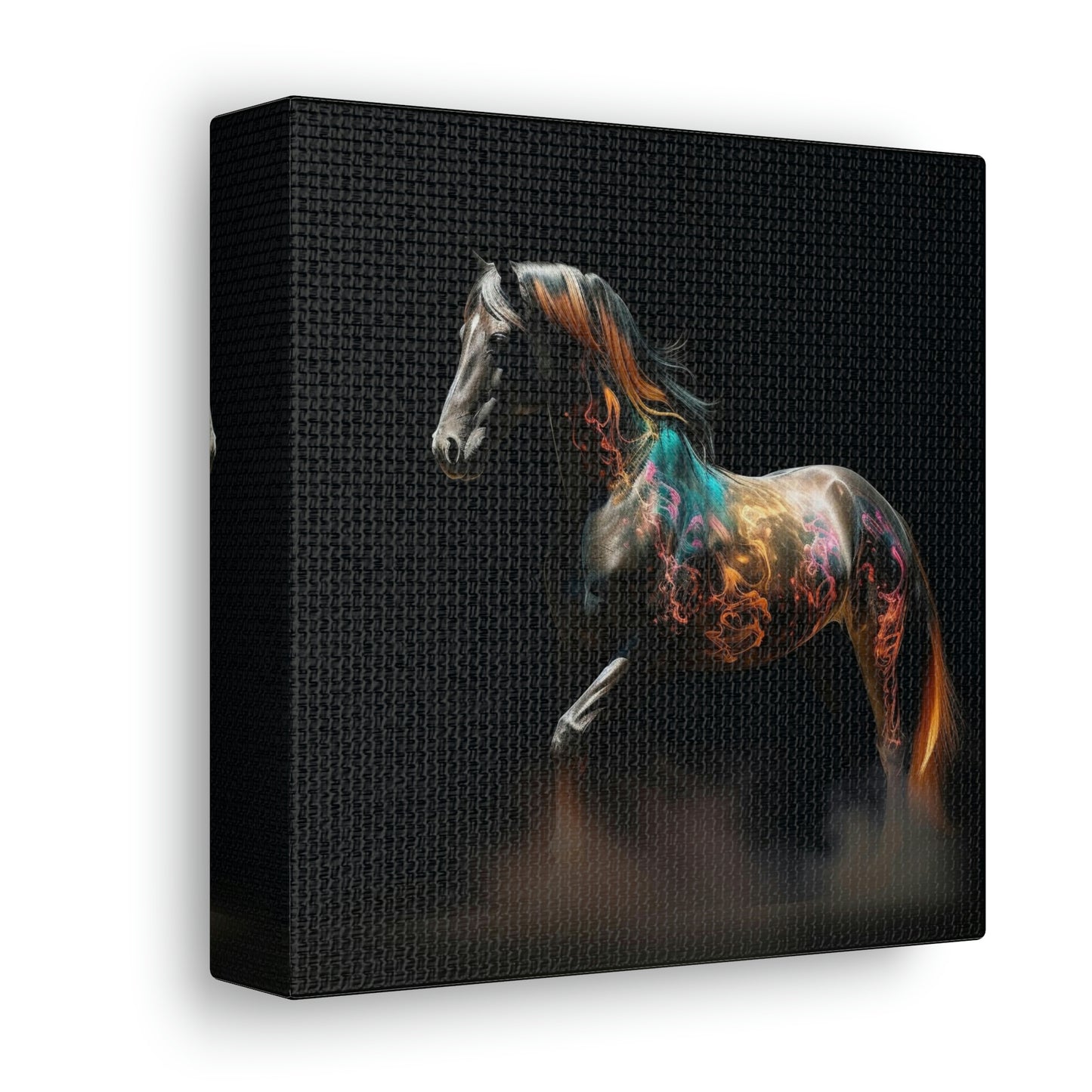 Canvas Gallery Wraps Horses smoke 4