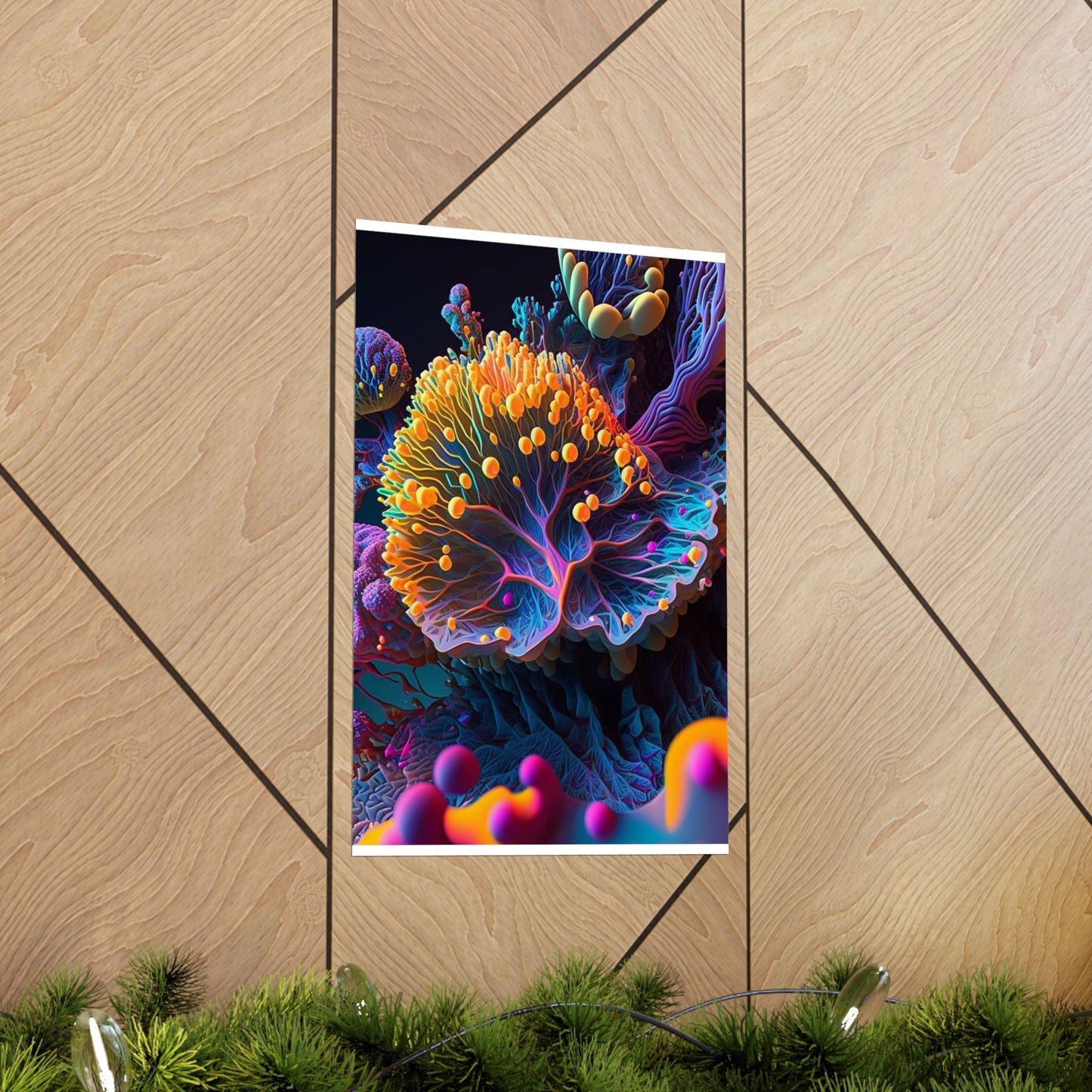 Premium Matte Vertical Posters Ocean Life Macro 1