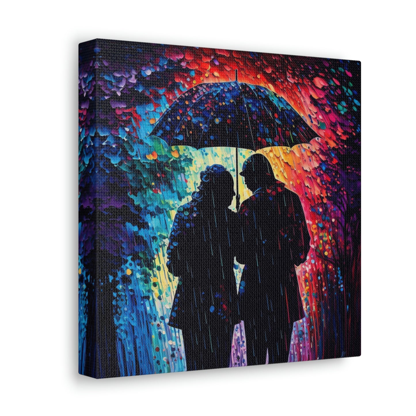 Canvas Gallery Wraps colorful Rain 3