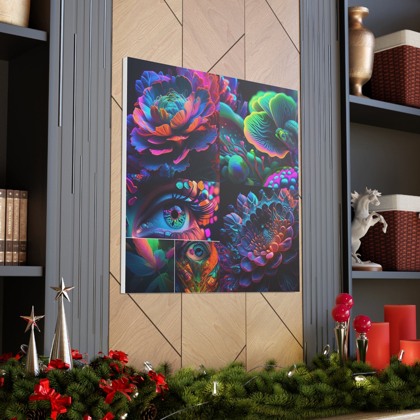 Canvas Gallery Wraps Neon Florescent Glow