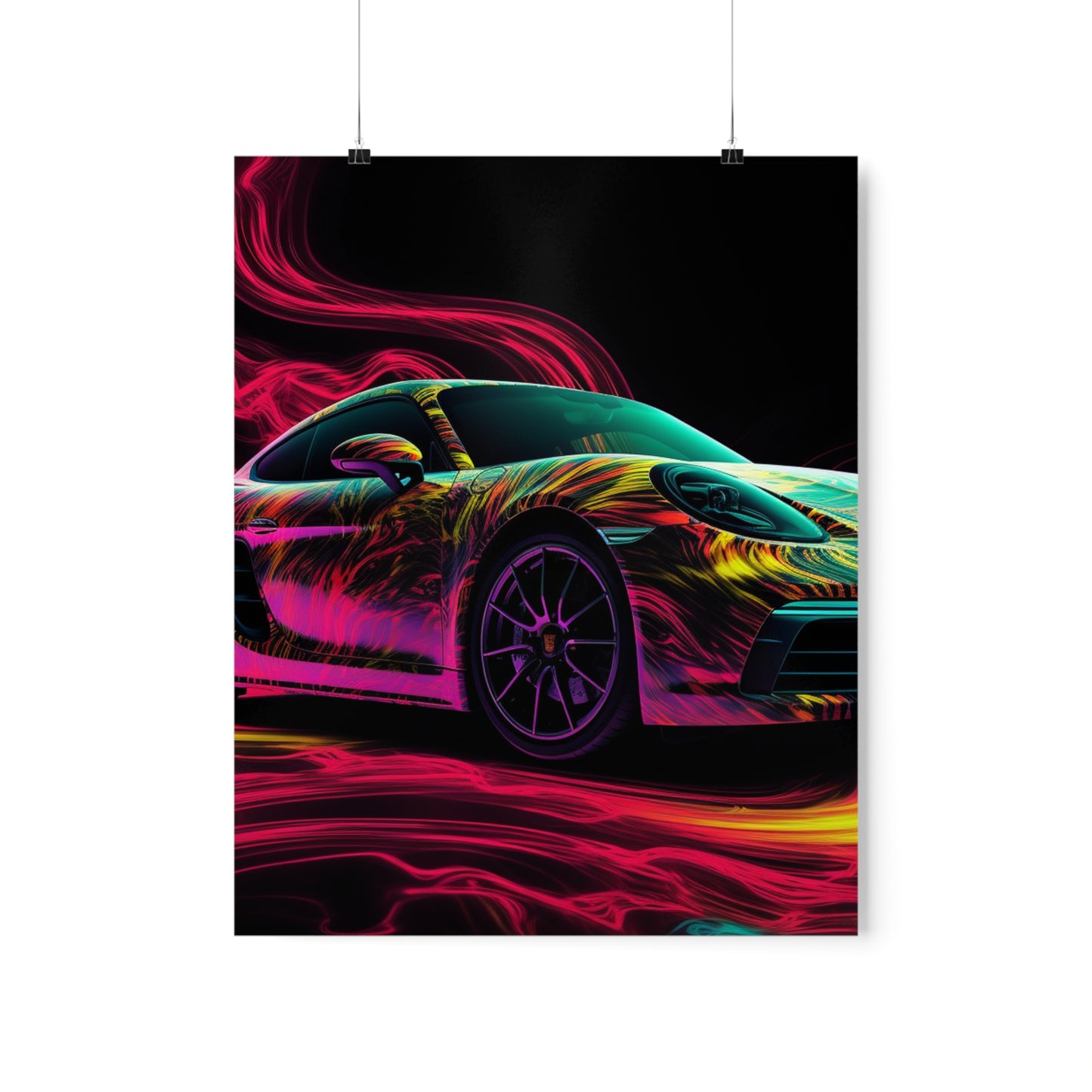 Premium Matte Vertical Posters Porsche Flair 1