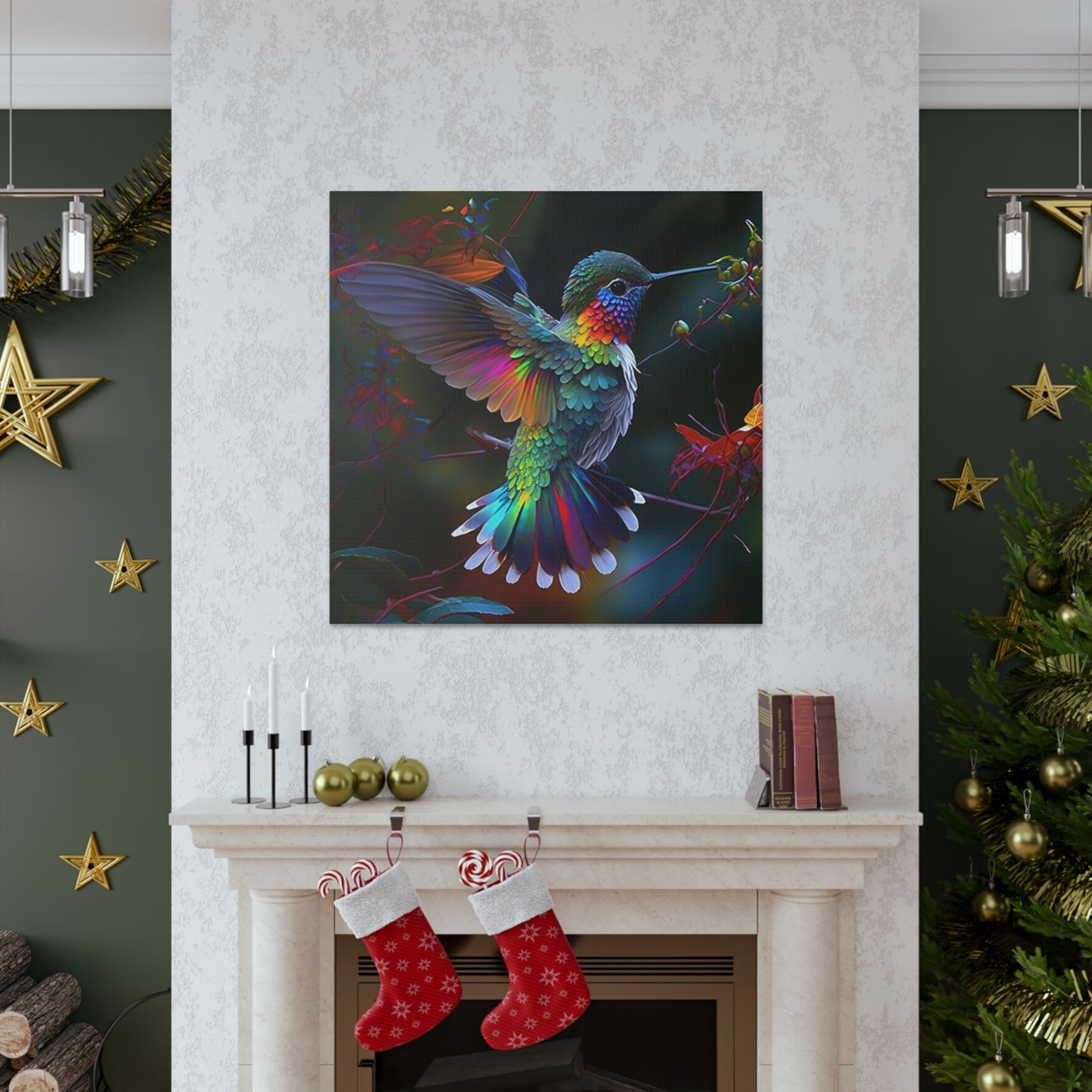 colorful hummingbird bright