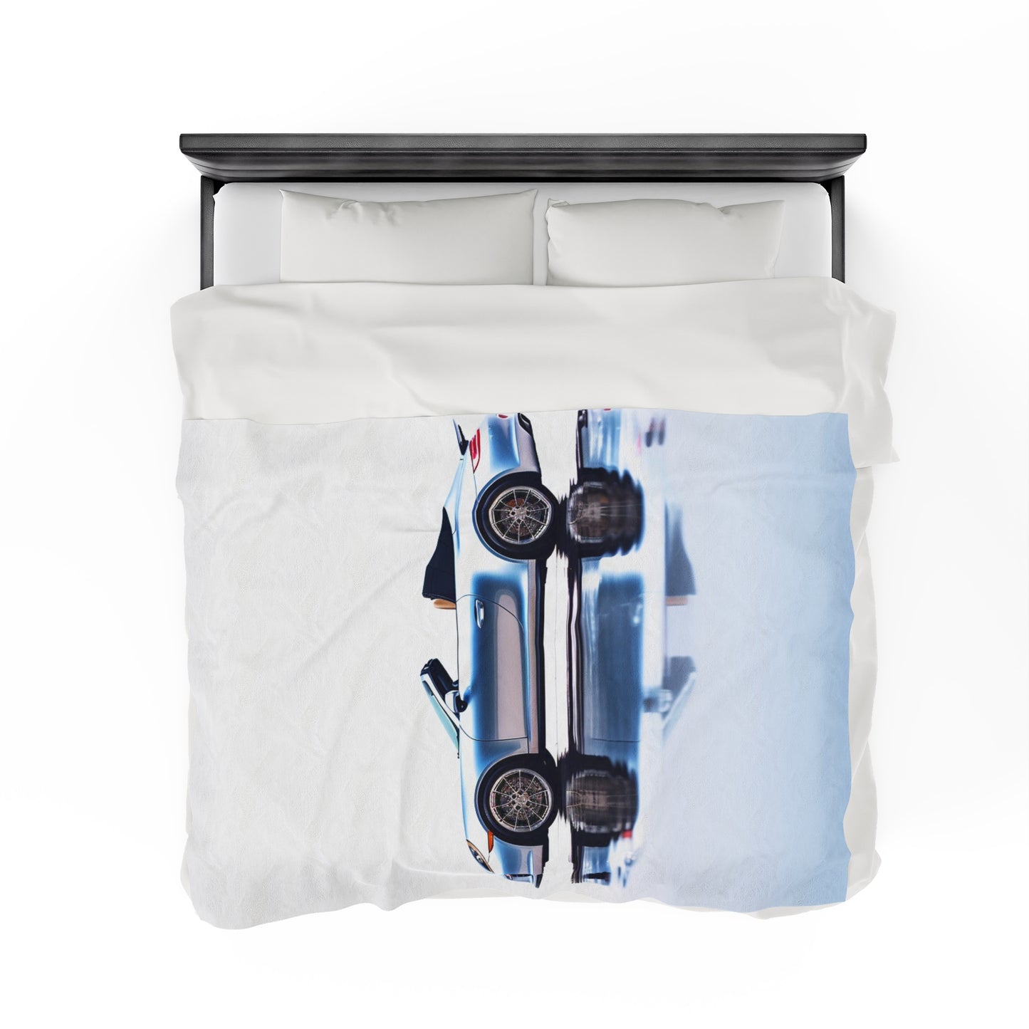 Velveteen Plush Blanket 911 Speedster on water 1