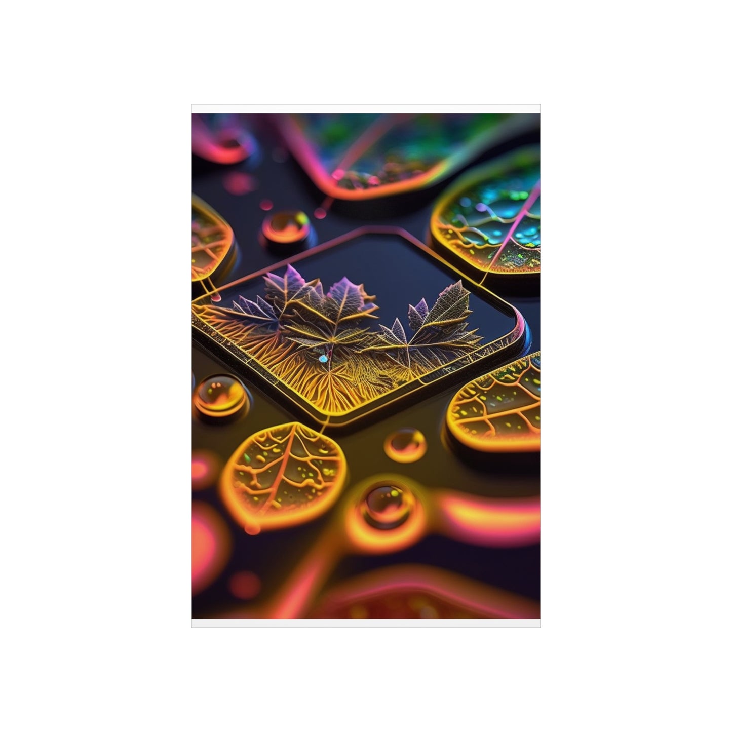 Premium Matte Vertical Posters Macro Florescent 4