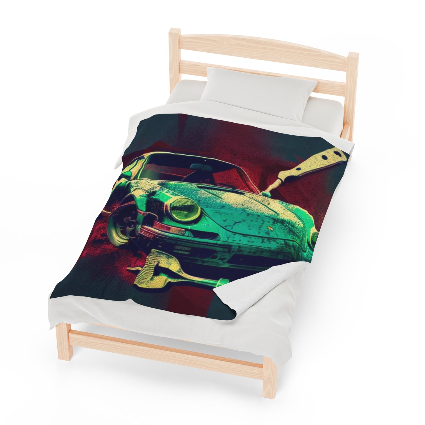 Velveteen Plush Blanket Porsche Abstract 4