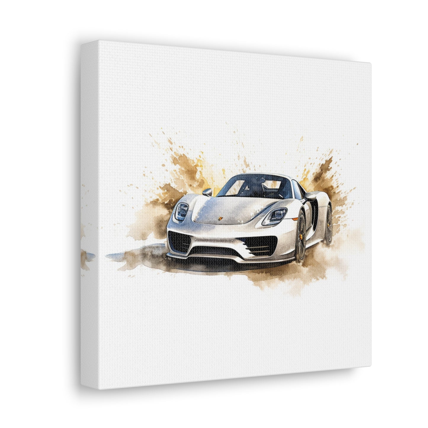 Canvas Gallery Wraps 918 Spyder with white background driving fast on water 2