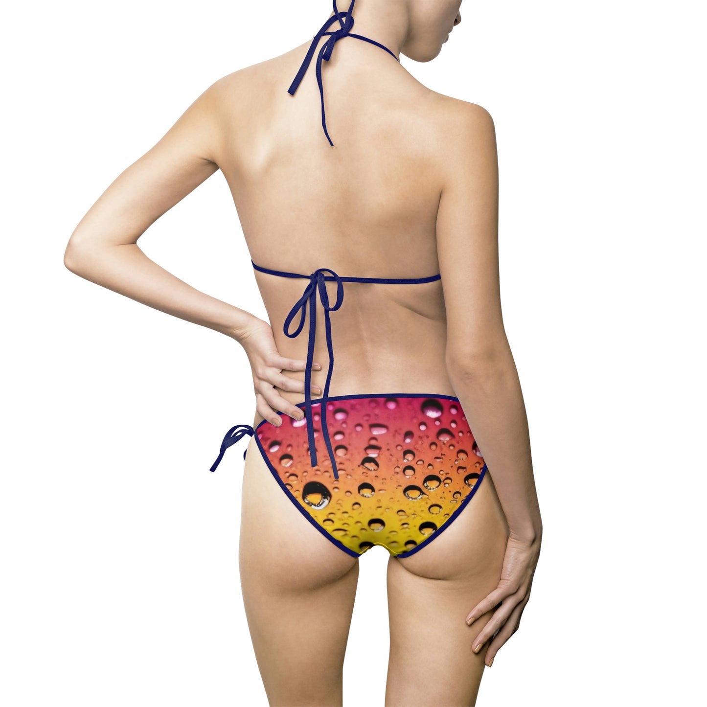 Women's Bikini Swimsuit (AOP) Water Drops 1
