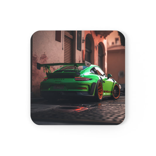 Cork Back Coaster porsche 911 gt3 1