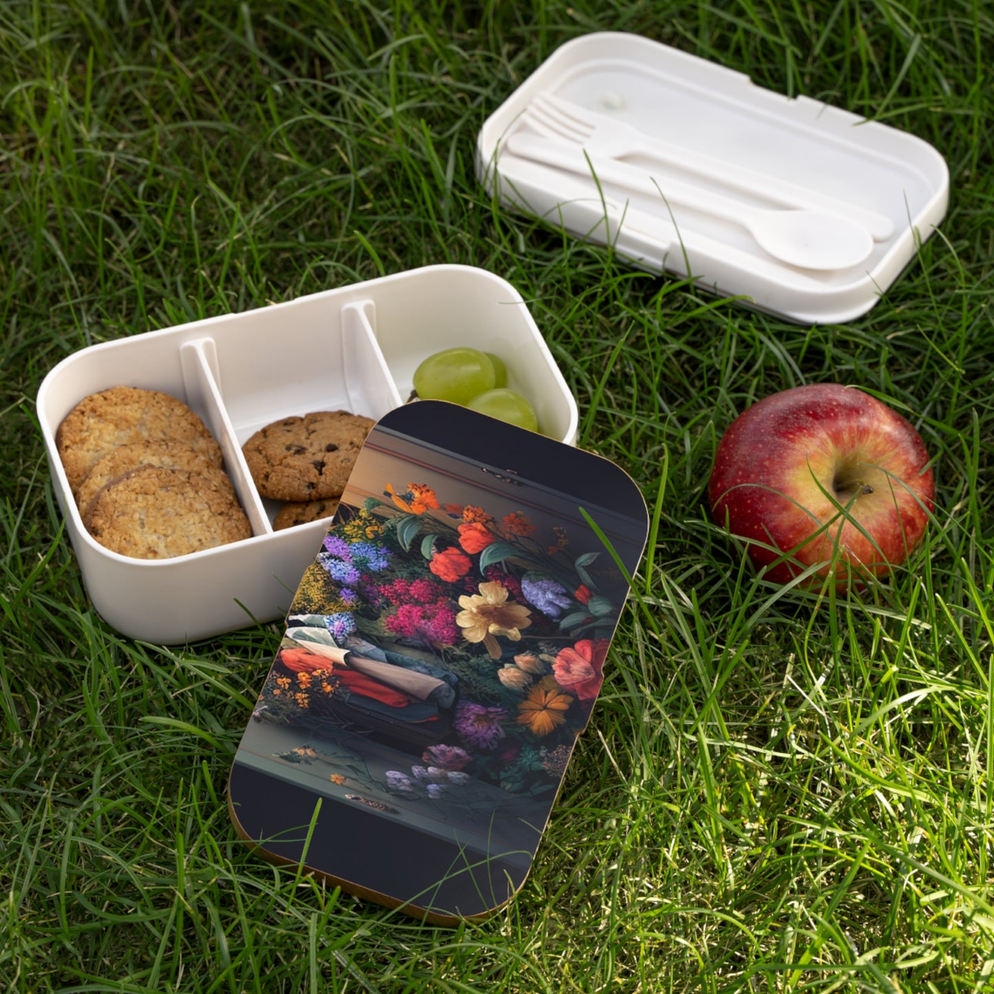 Bento Lunch Box A Wardrobe Surrounded by Flowers 4