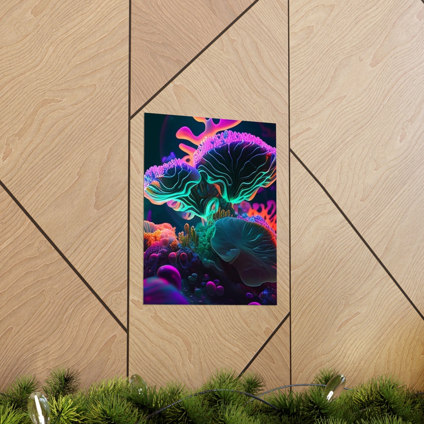 Premium Matte Vertical Posters Macro Coral Reef 4