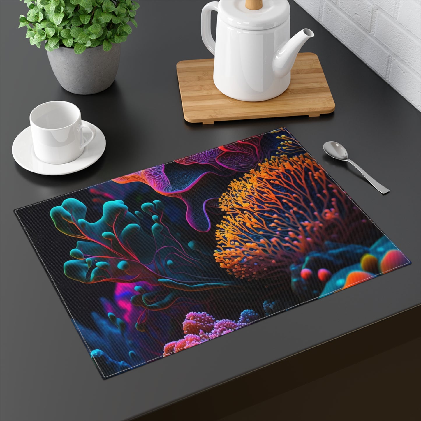 Placemat, 1pc Ocean Life Macro 2